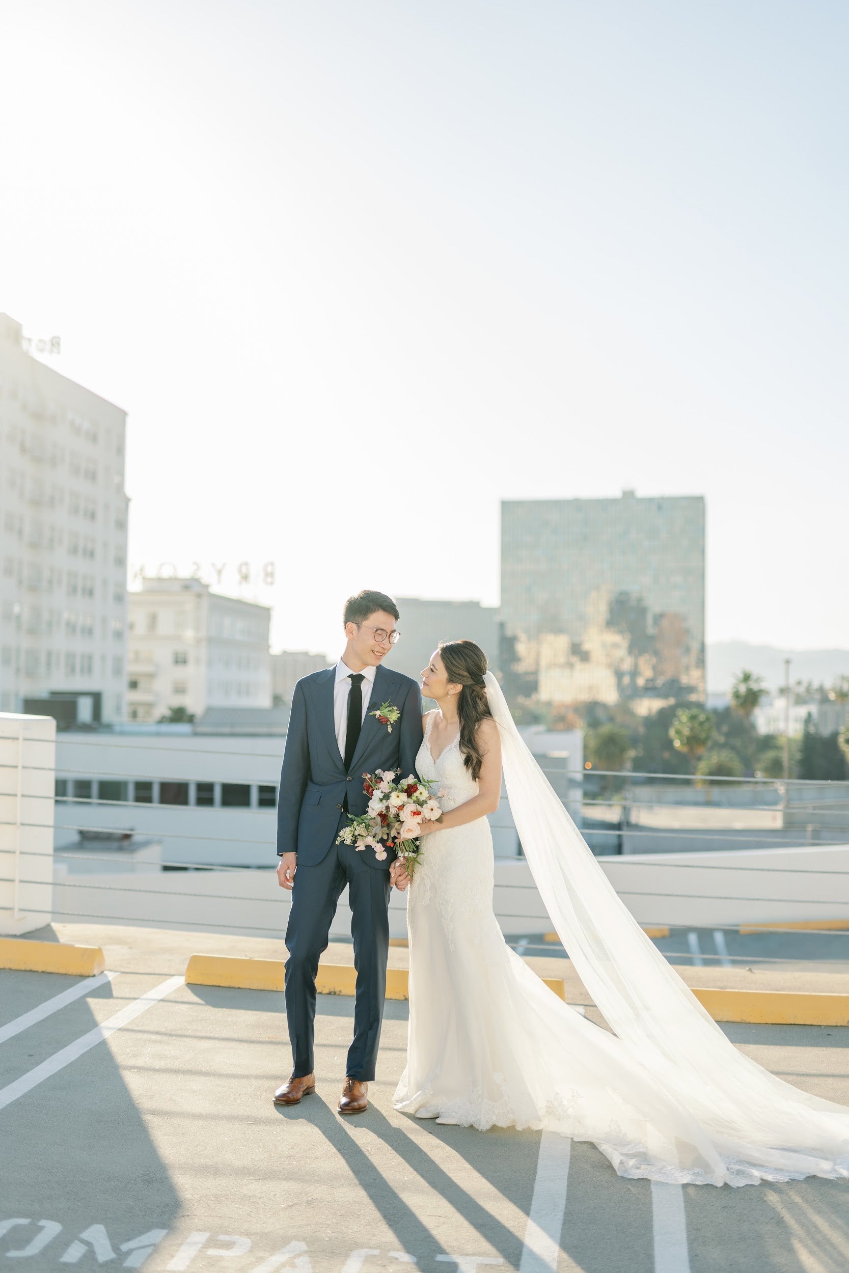 slim fit dress slacks Fit & Flare Gown with Lace Crystal Appliqué Bodice – Lotus Threads Bridal