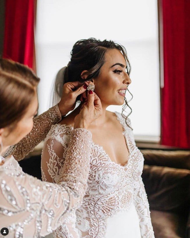 Silk Crepe - Long Sleeve Trumpet Mermaid Wedding Dress, Offwhite Jinza Bridal Silk Crepe - Long Sleeve Trumpet Mermaid Wedding Dress, Offwhite Jinza Bridal